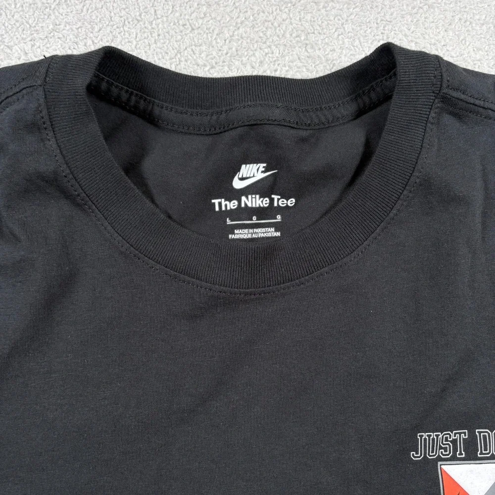 Nike Sportswear Shirt Mens Large Black Sptcas‎ Just Do It Standard Fit Athletic